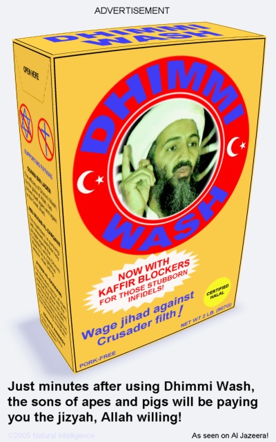 Get your infidels sparkling clean with Dhimmi Wash!