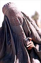 Kandahar woman in a burqa