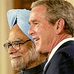 Prime Minister Singh and President Bush