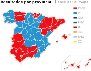 Spanish Election Map