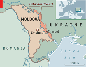 Transdniestria map