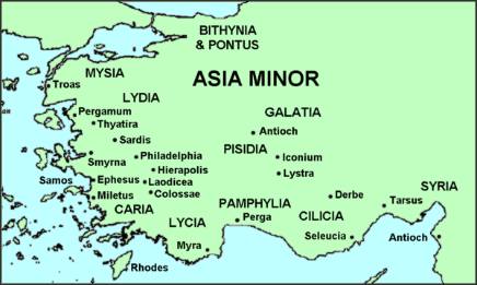 Asia Minor in the 1st century A.D.