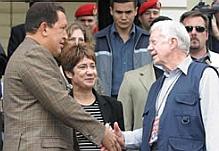Hugo Chávez and Jimmy Carter