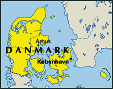 Map of Denamrk