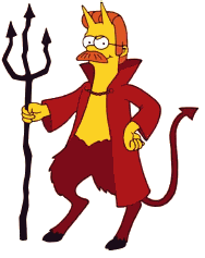 Ned Flanders as the Devil