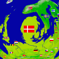 Europe-Denmark map