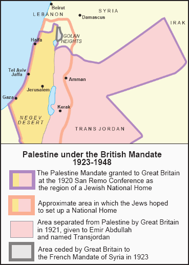 Map of the French Mandate of Syria