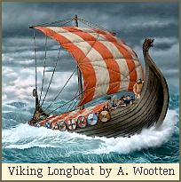 Viking Longboat by Antony Wootten