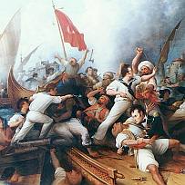Fighting the Barbary pirates