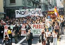 Spanish demonstrators