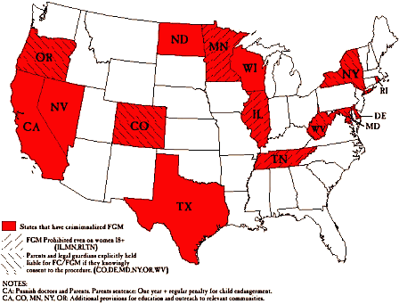 states with laws against FGM