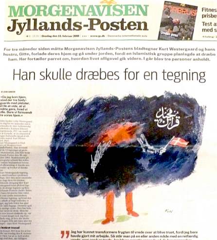 Kurt Westergaard’s drawing in Jyllands-Posten