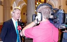 Geert Wilders on camera